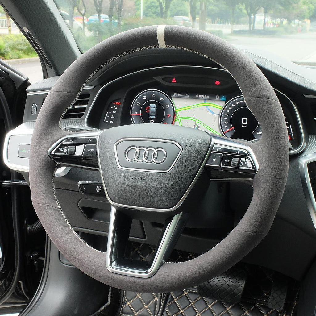 Custom Alcantara Steering Wheel Cover for Audi – DSG Paddles