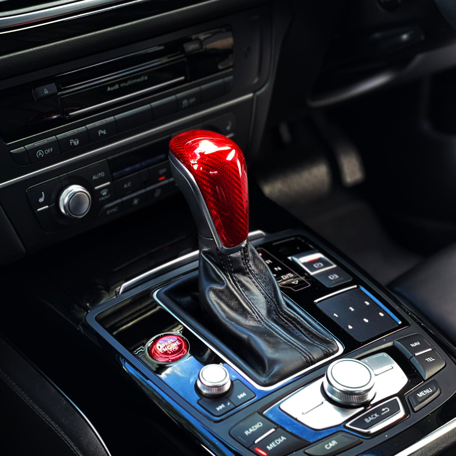 audi gear shift Carbon Fiber Audi A6 Shifter Knob Upgrade