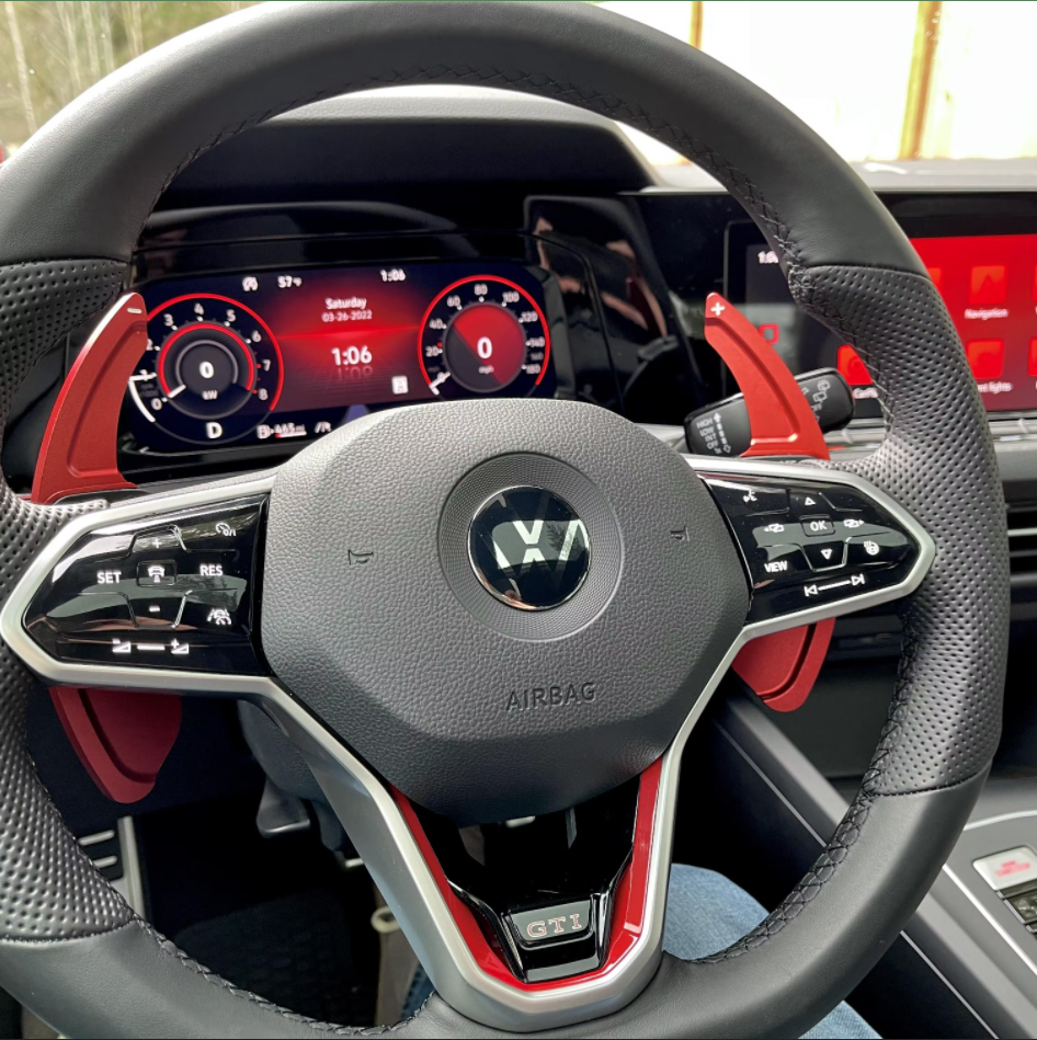 Volkswagen Golf MK8 GTI Installed Armaspeed Forged Carbon Paddle Shift