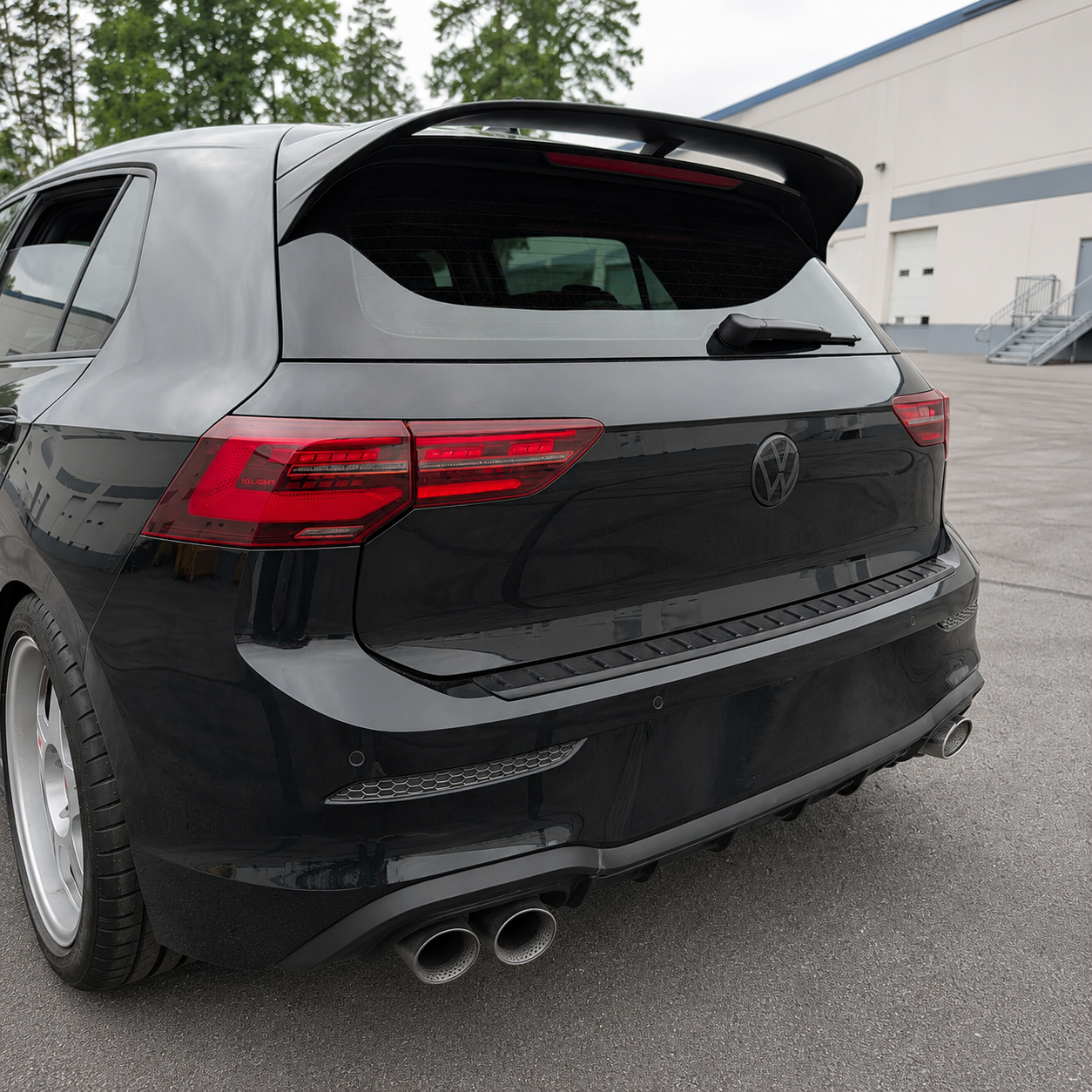 Black VW Rear Emblem for Golf MK8