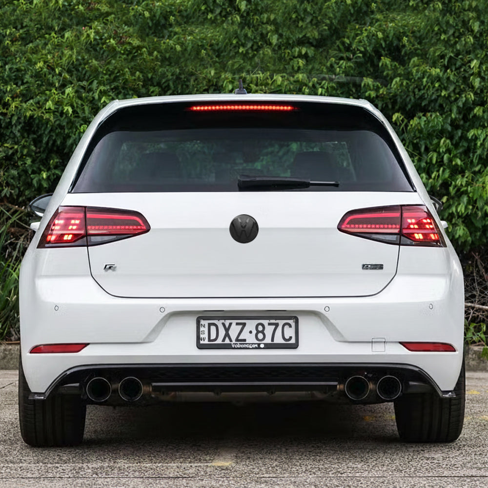 Black Emblem Cover Front/Rear for Golf MK7.5 with ACC