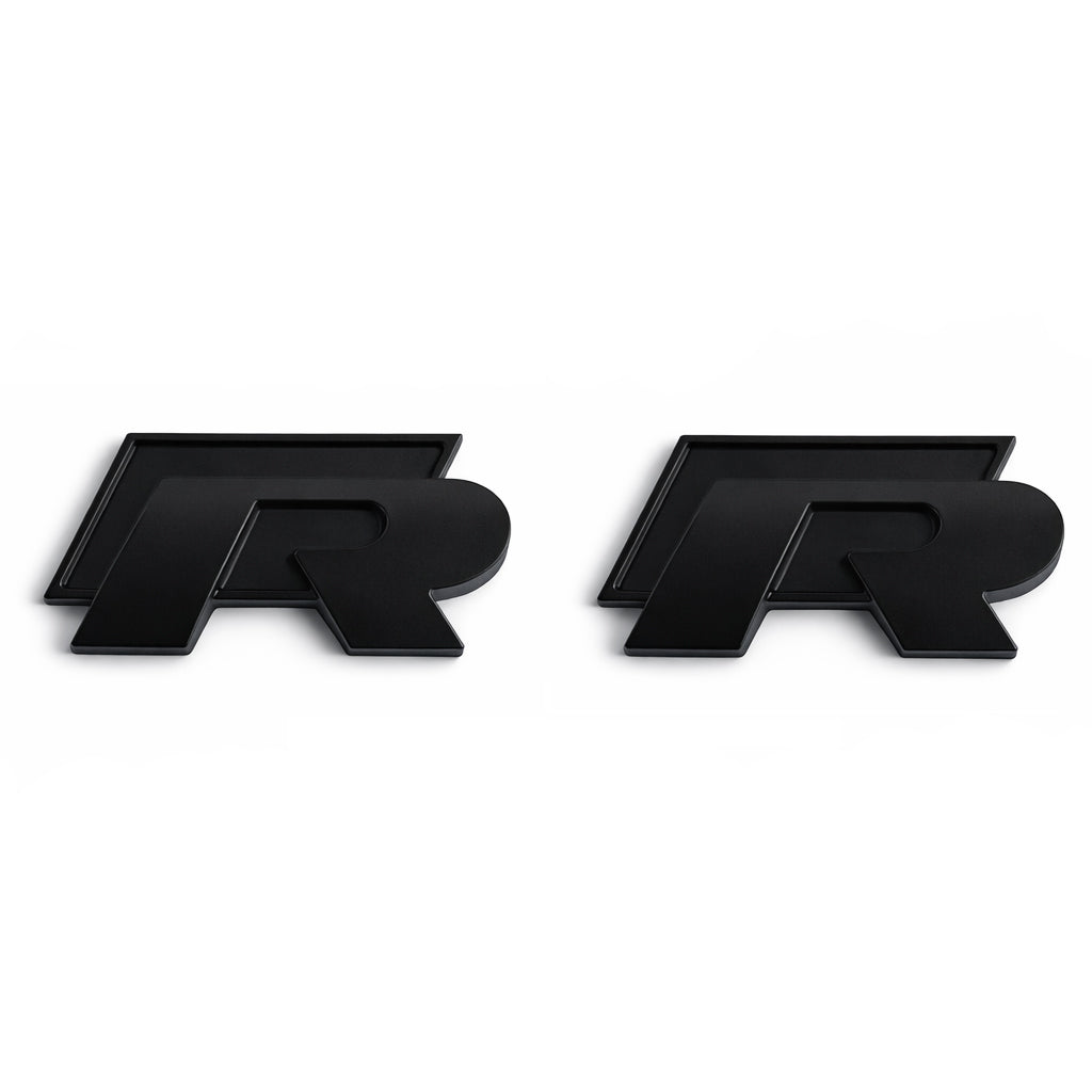 Black R Front/Rear Badges for Golf MK7 MK7.5