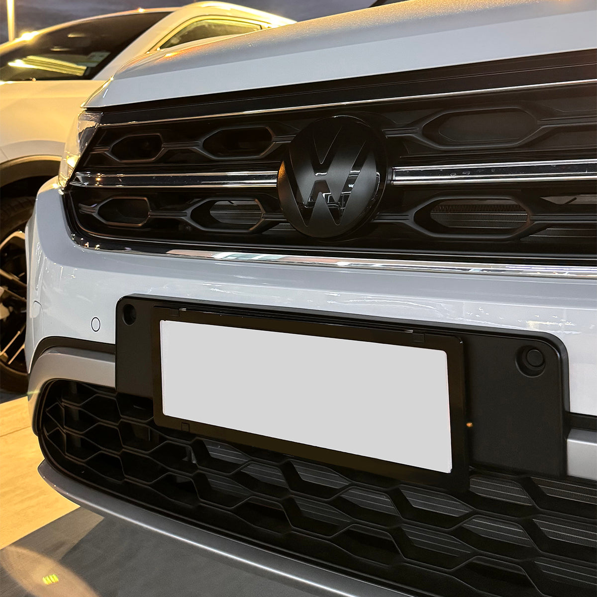 Black VW Emblem Cover Front/Rear for T-Roc