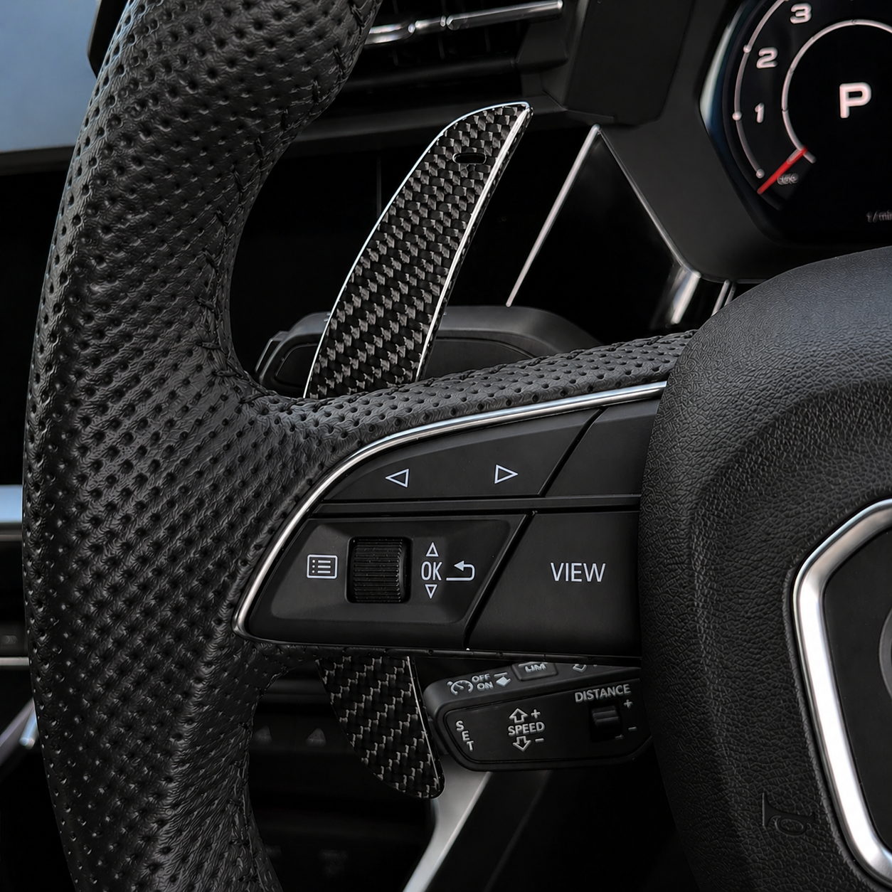 PDパドルシフト AUDI PD アルミパドルシフター for Audi Version2 (レッド) : AlbertRick On
