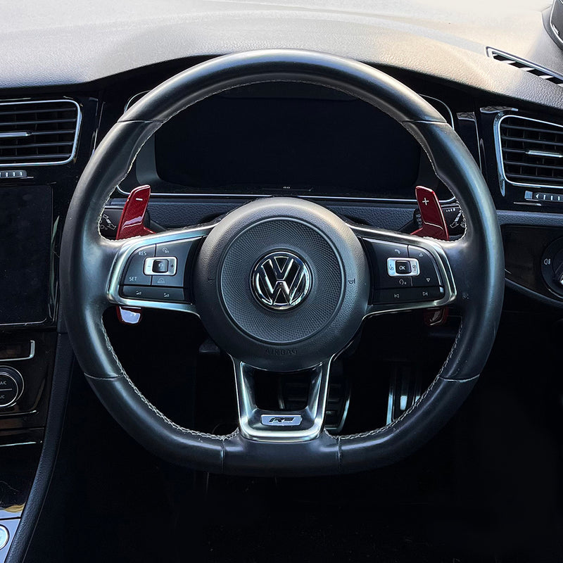 VW MK7 Carbon Fiber Replacement Paddle Shifters (SE7EN)
