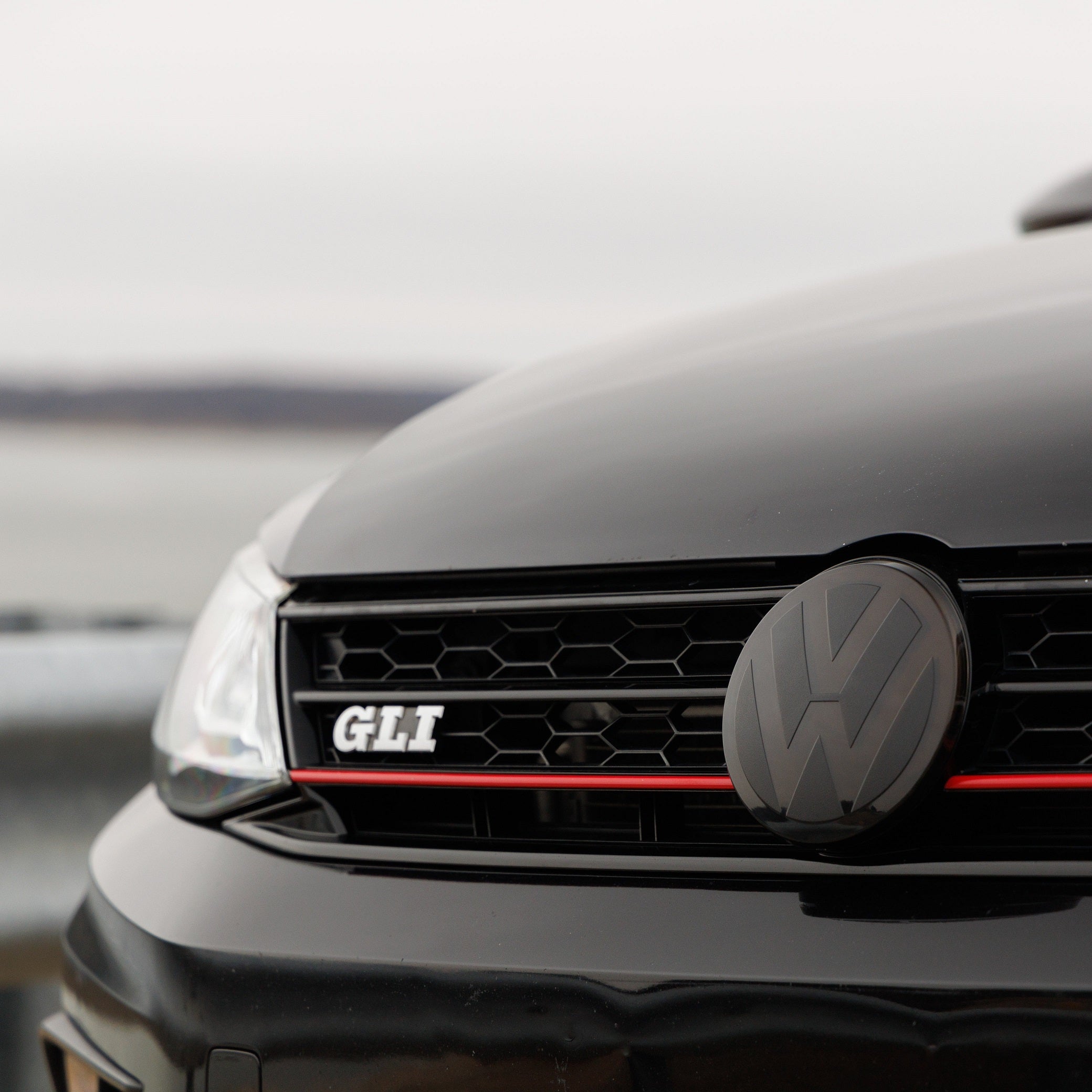 Black VW Emblem Cover Front/Rear for 2015-2025 Jetta GLI MK6.5 MK7 MK7.5