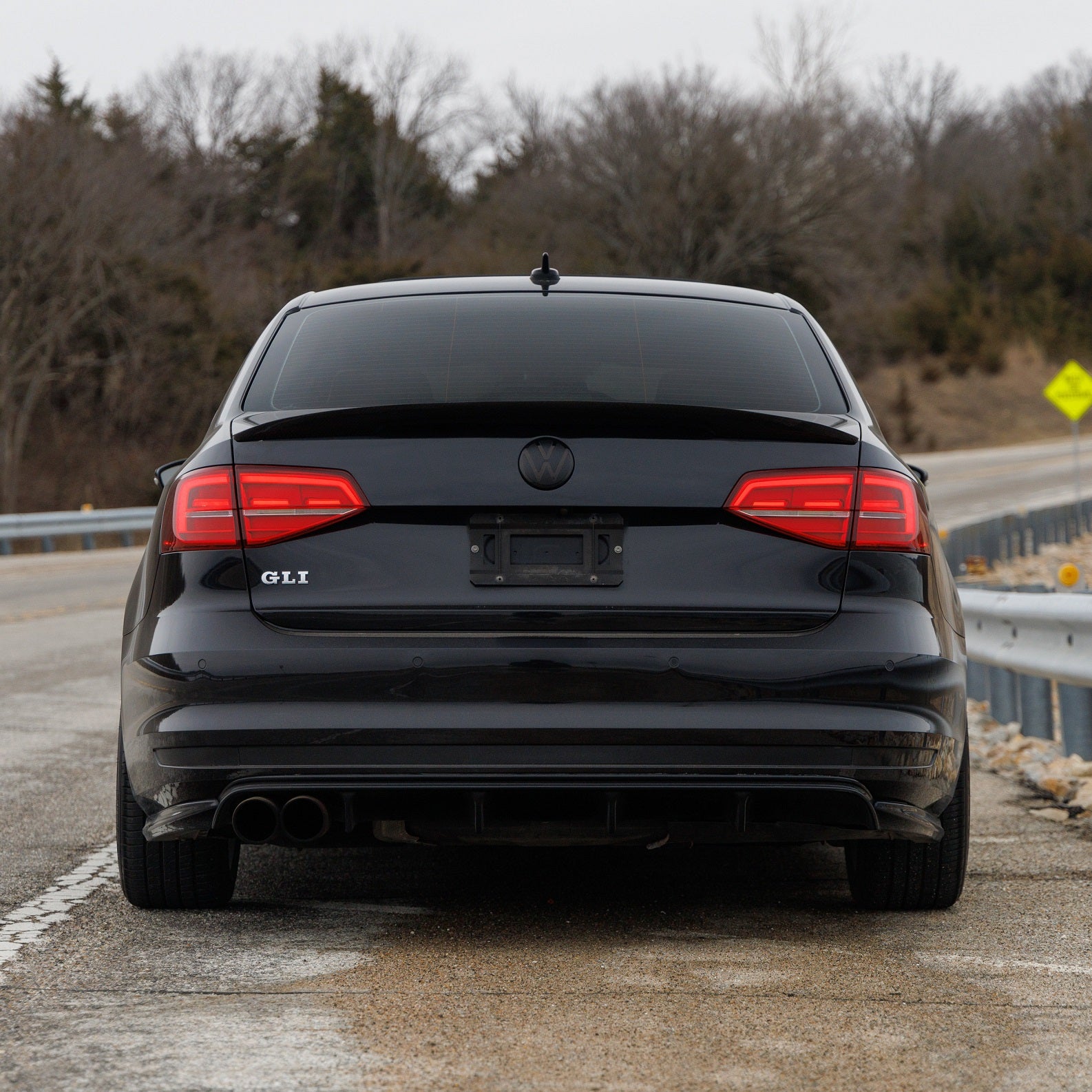 Black VW Emblem Cover Front/Rear for 2015-2025 Jetta GLI MK6.5 MK7 MK7.5