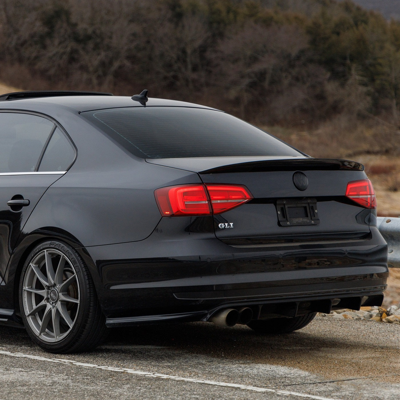 Black VW Emblem Cover Front/Rear for 2015-2025 Jetta GLI MK6.5 MK7 MK7.5