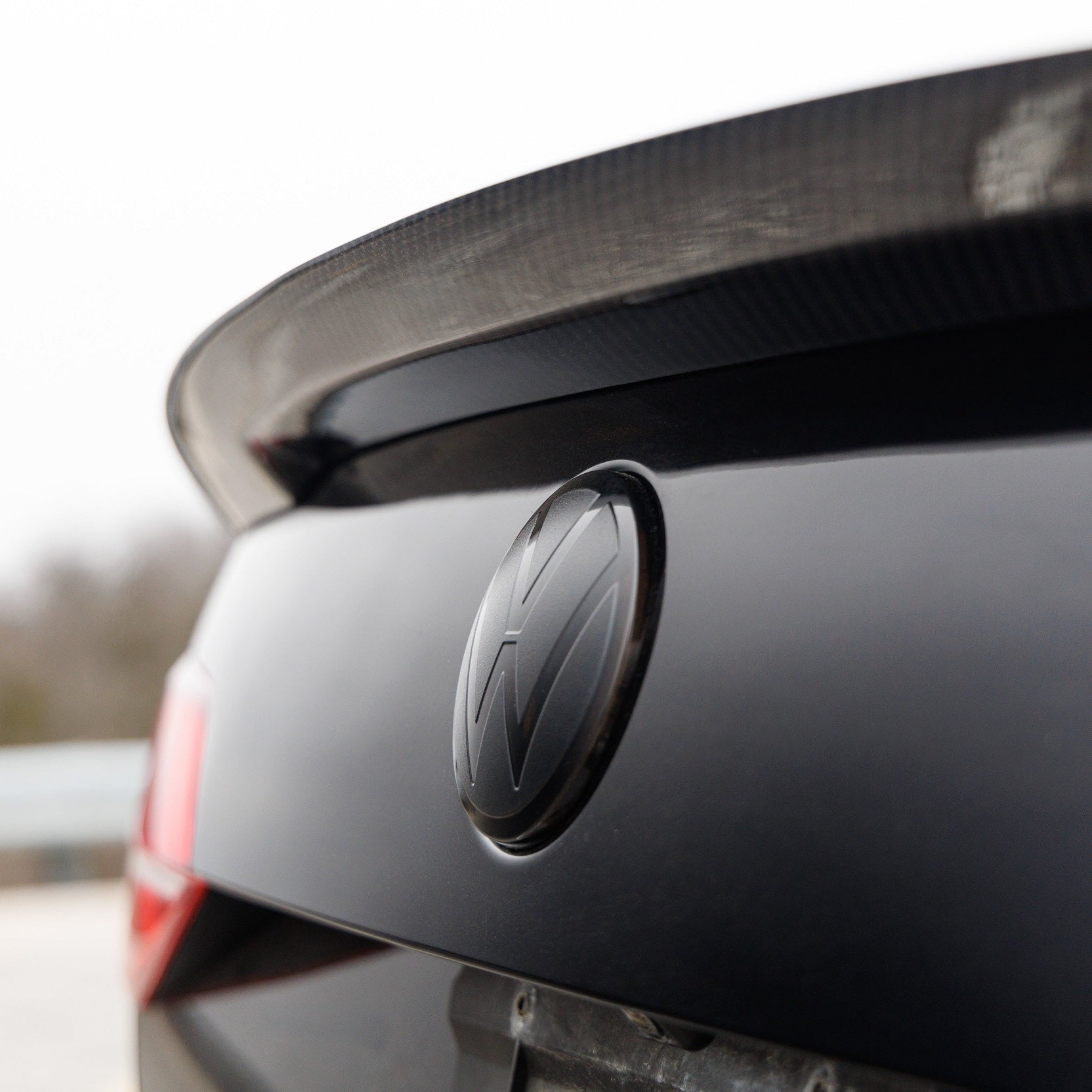 Black VW Emblem Cover Front/Rear for 2015-2025 Jetta GLI MK6.5 MK7 MK7.5