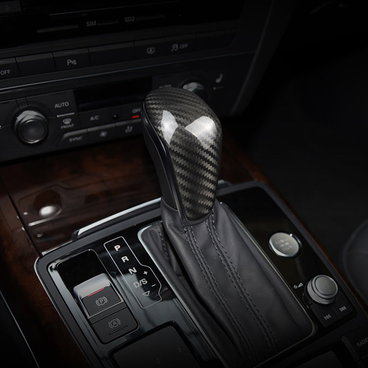 RHD Carbon Fiber Center Console Trim For Audi A6 2019-2022 – Gear Shifter Cover, RHD Specific