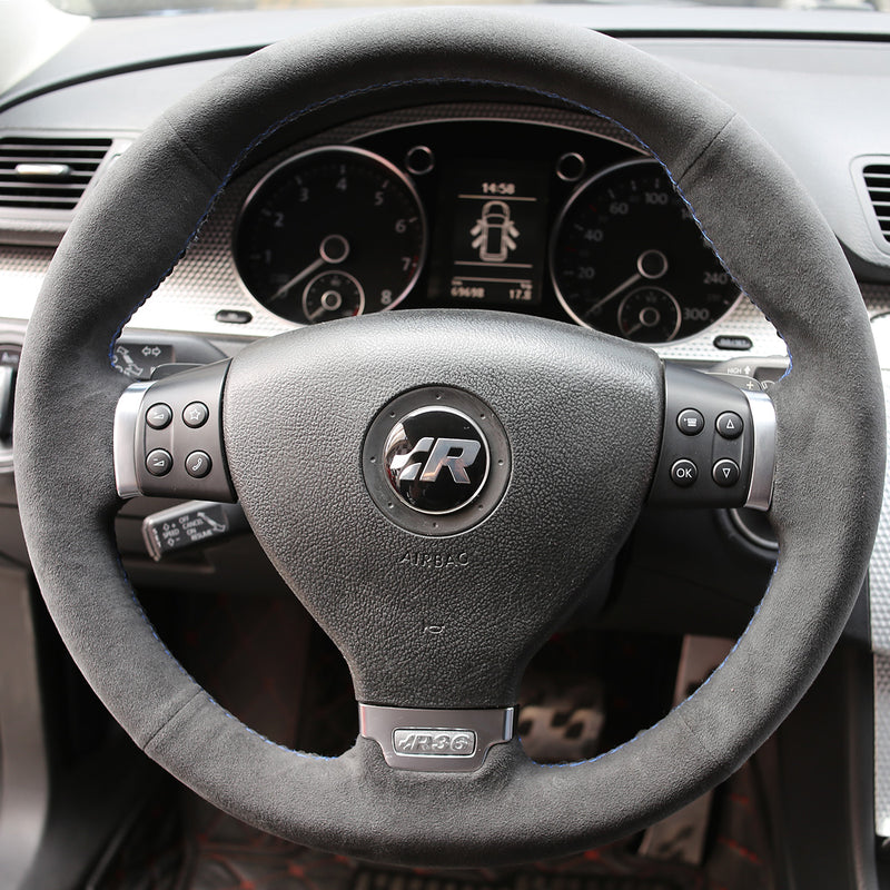 Custom Alcantara Steering Wheel Cover for VW