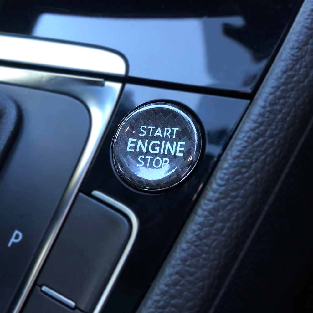 Audi Carbon Fiber Start Stop Button A3 A4 A5 A6 S3 S4 S5 S6