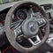 Housse de volant en daim personnalisée pour VW