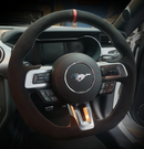 Custom Alcantara Steering Wheel Cover for Ford Mustang