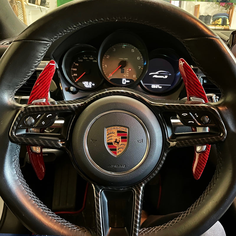 Palettes de changement de vitesse en fibre de carbone Porsche 2016+ PDK
