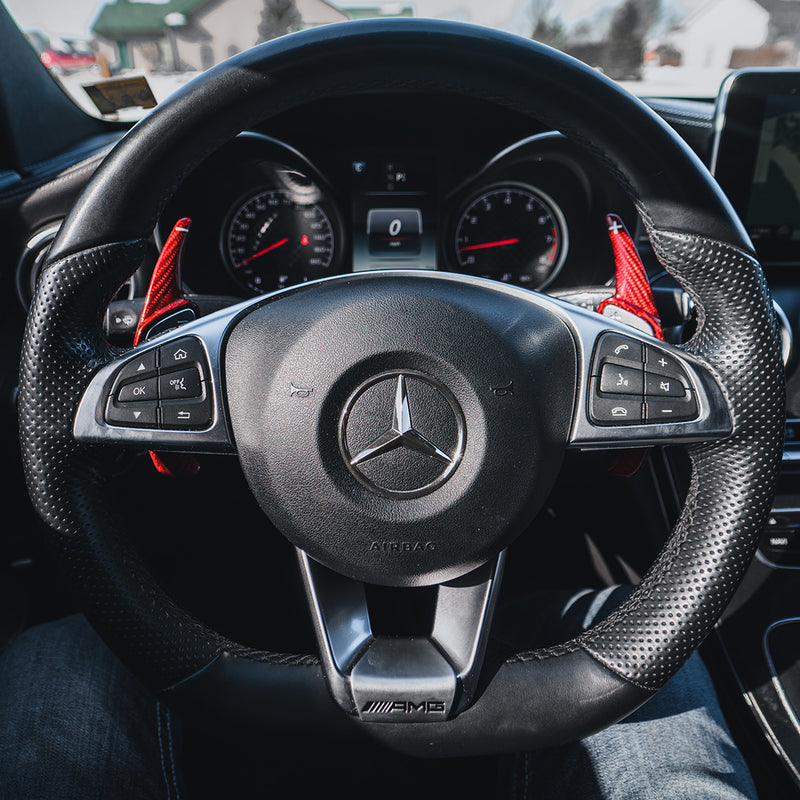 Palettes de changement de vitesse en fibre de carbone Mercedes (MB3)