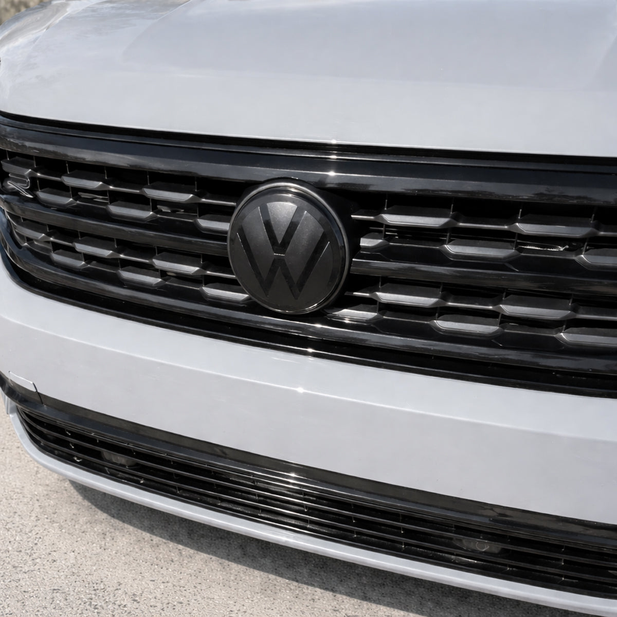 Black VW Emblem Cover Front/Rear for Atlas 2020-2025