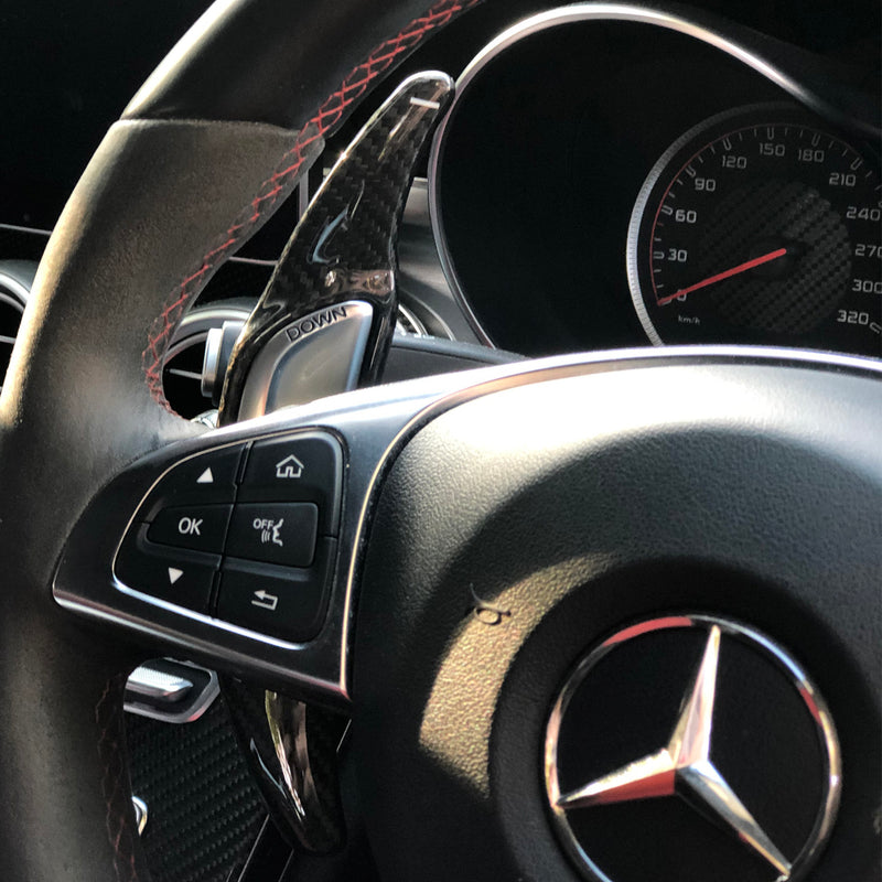 Palettes de changement de vitesse en fibre de carbone Mercedes AMG (MB4)