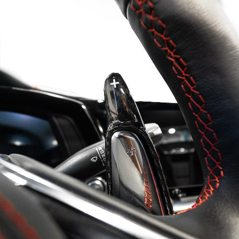 Palettes de changement de vitesse en fibre de carbone pour Chevrolet Corvette C8