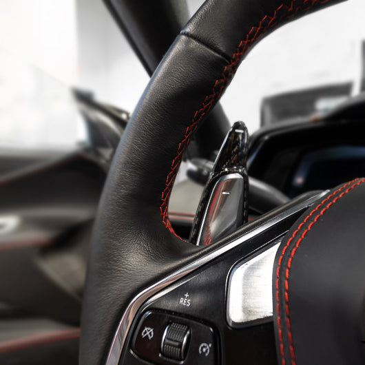 Palettes de changement de vitesse en fibre de carbone pour Chevrolet Corvette C8