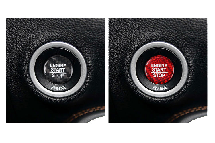 Dodge / Jeep / Chrysler Start-Stopp-Knopf aus Karbonfaser