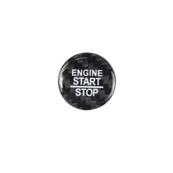Bouton d'arrêt et de démarrage en fibre de carbone pour Dodge / Jeep / Chrysler