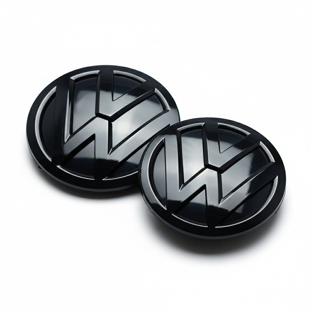 Black VW Emblem Front/Rear for VW Caddy MK4
