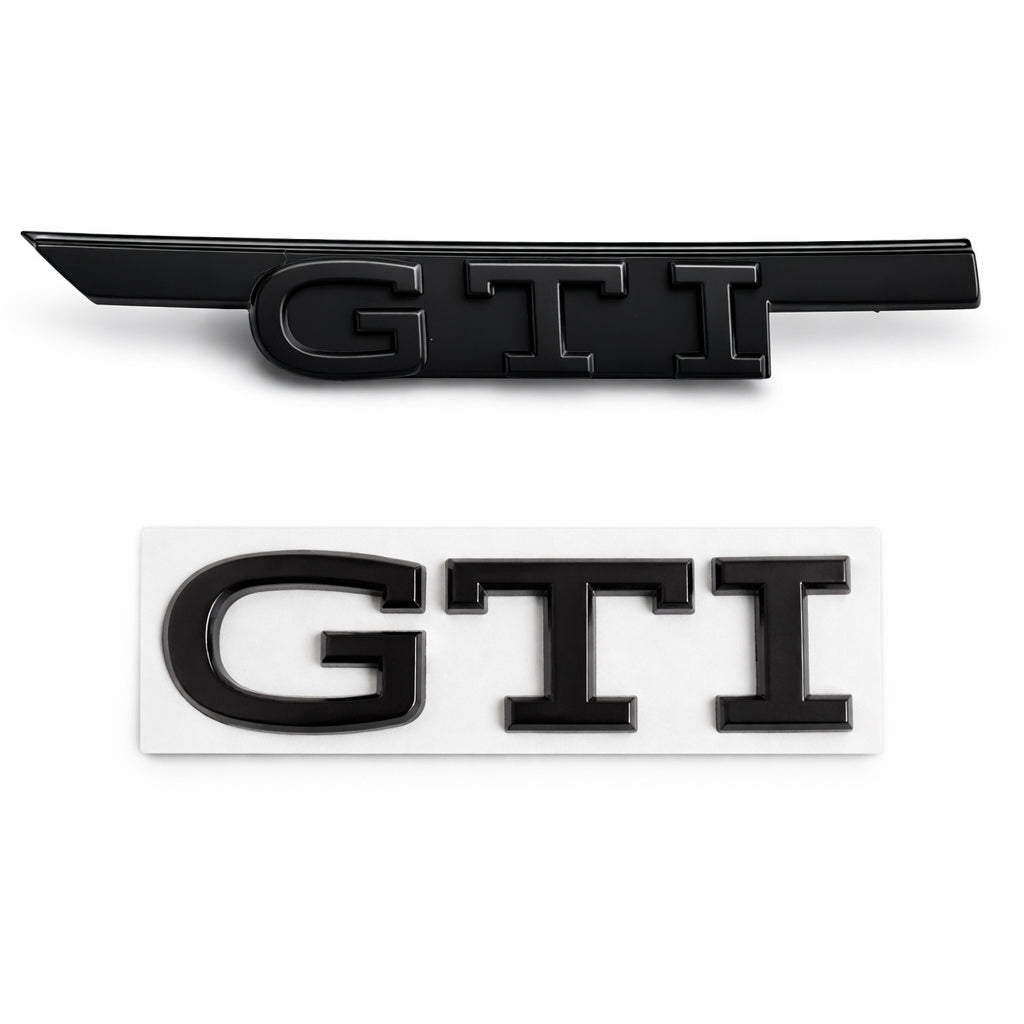 Black GTI Front/Rear Badges for Golf MK8