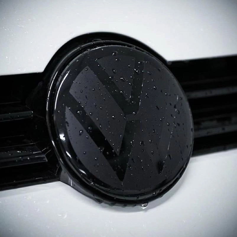 Black Overlay Emblem Front/Rear for Golf MK7.5 with ACC