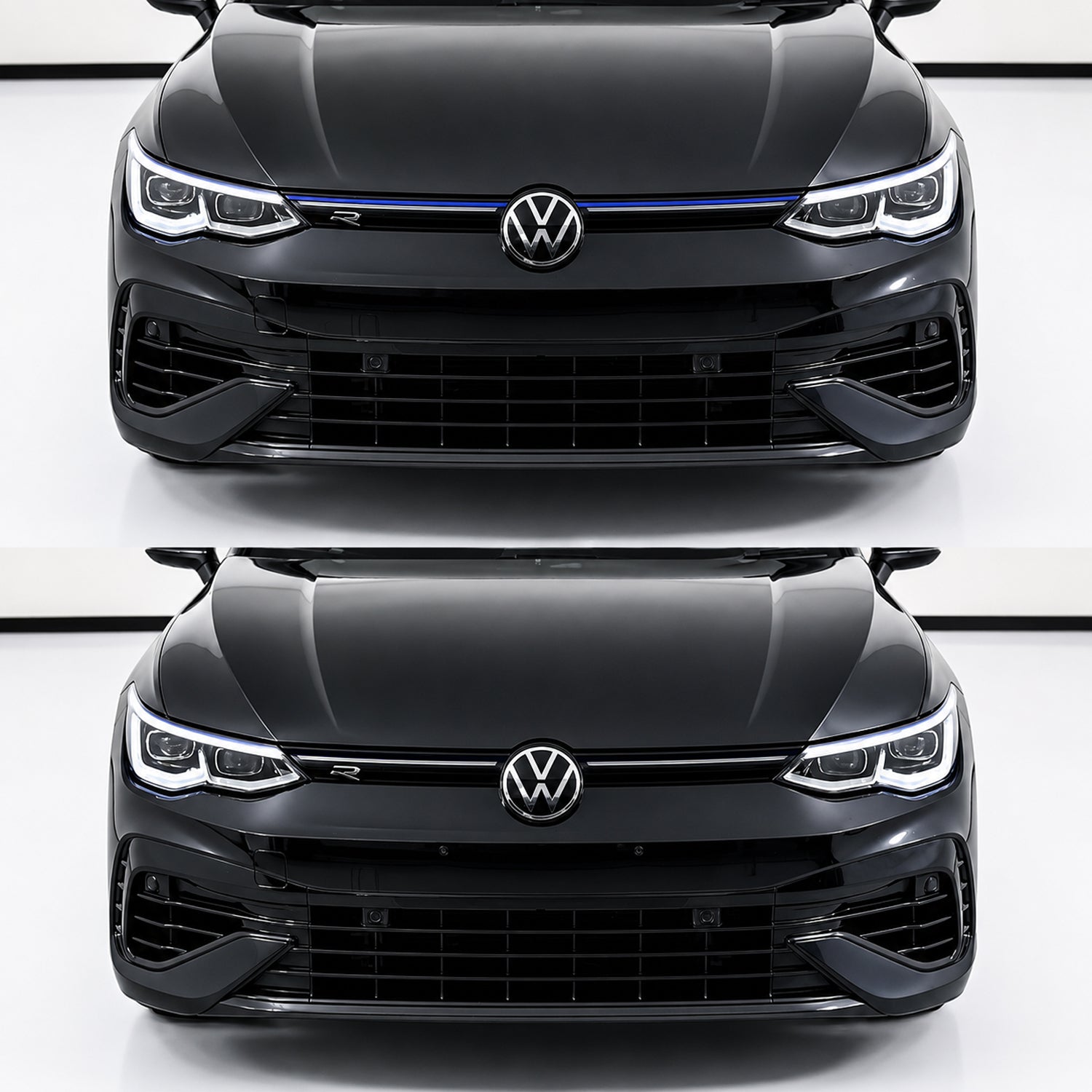 Black Grille Strip for VW Golf MK8 GTI & R