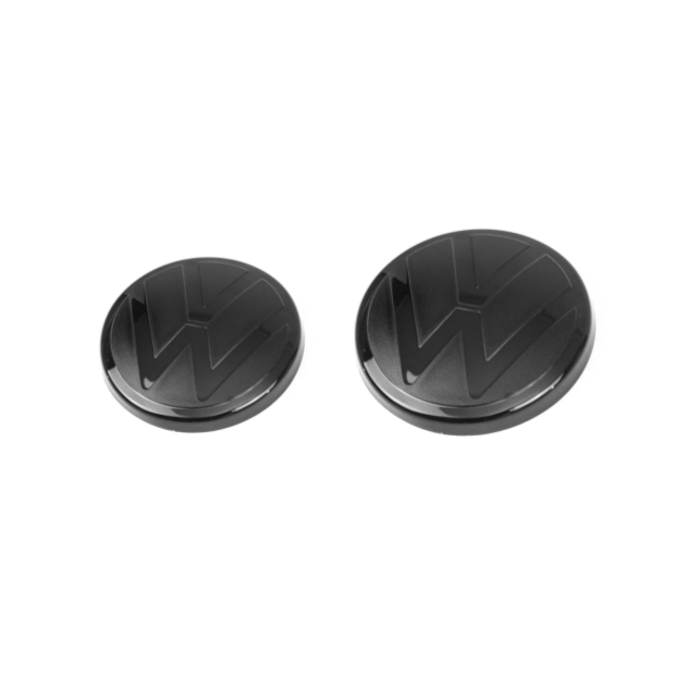 Black Overlay Emblem Front/Rear for Golf MK7.5 with ACC